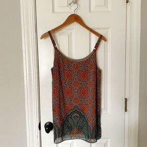 Cabi Arabesque Paisley Boho Camisole Top style 3082, size S